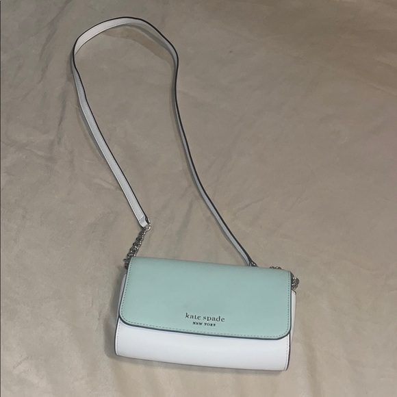 kate spade Handbags - Kate Spade Light Green and White Crossbody Bag